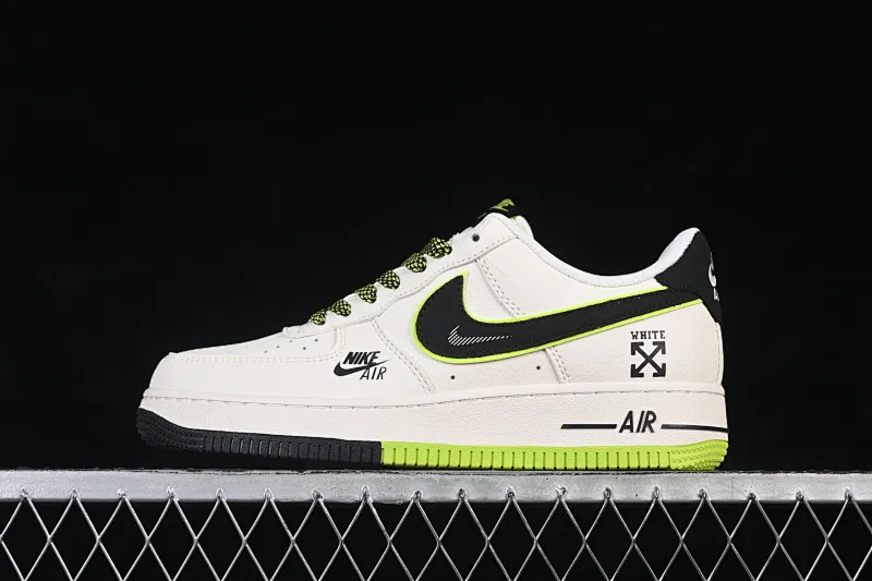 All Categories Nk Air Force 1 Air Force Series Nk Air Force 1 Low Air Force Low Nike Air Force 1'07 Low Co-branded Beige, Black and Green Air Force 1 Low-top Casual Sneakers QW5836-023